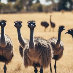 wild emus in australia