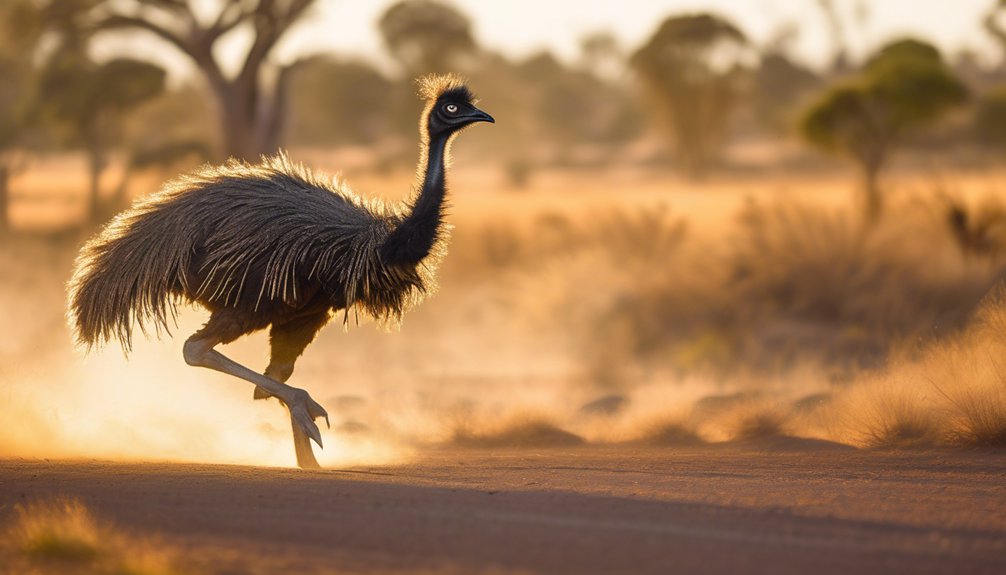 emu running speed details