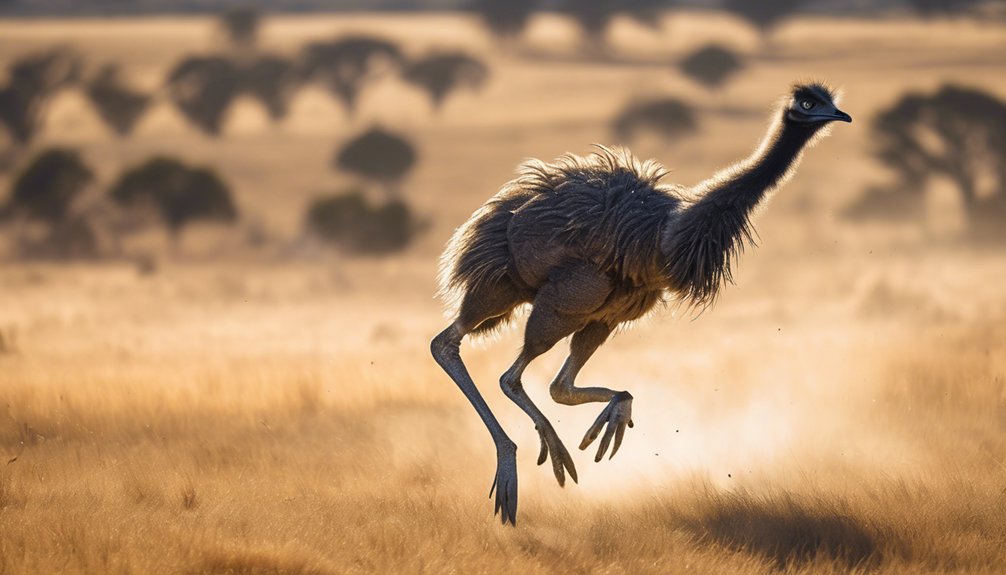 emu survival relies on speed